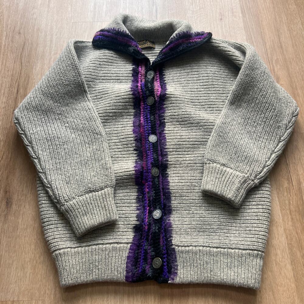 LACKNER WOLLE Made in Australia Pure Wool Cardigan Size L/XL